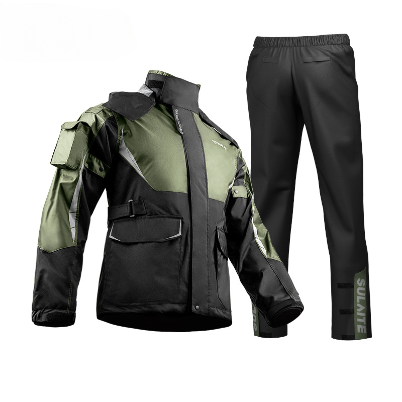 Motorcycle Gear Mens - ชุดกันฝนสำหรับผู้ขับขี่รถจักรยานยนต์ผู้ชายชุดเสื้อแจ็คเก็ตกางเกงเสื้อกันฝนสะท้อนแสงสำหรับขี่มอเตอร์ไซค์กันน้ำสำหรับผู้หญิง