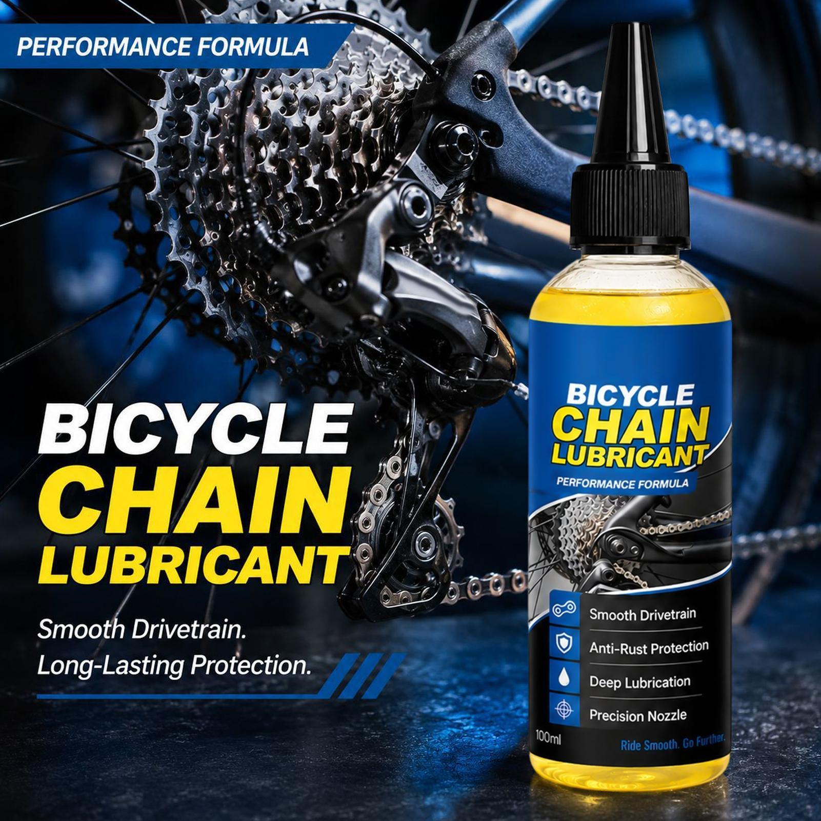 Motorcycle Gear Oil For Chain - น้ำมันหล่อลื่นโซ่จักรยาน 100 มล. ป้องกันสนิมยาวนาน น้ำมันหล่อลื่นโซ่ สำหรับเกียร์