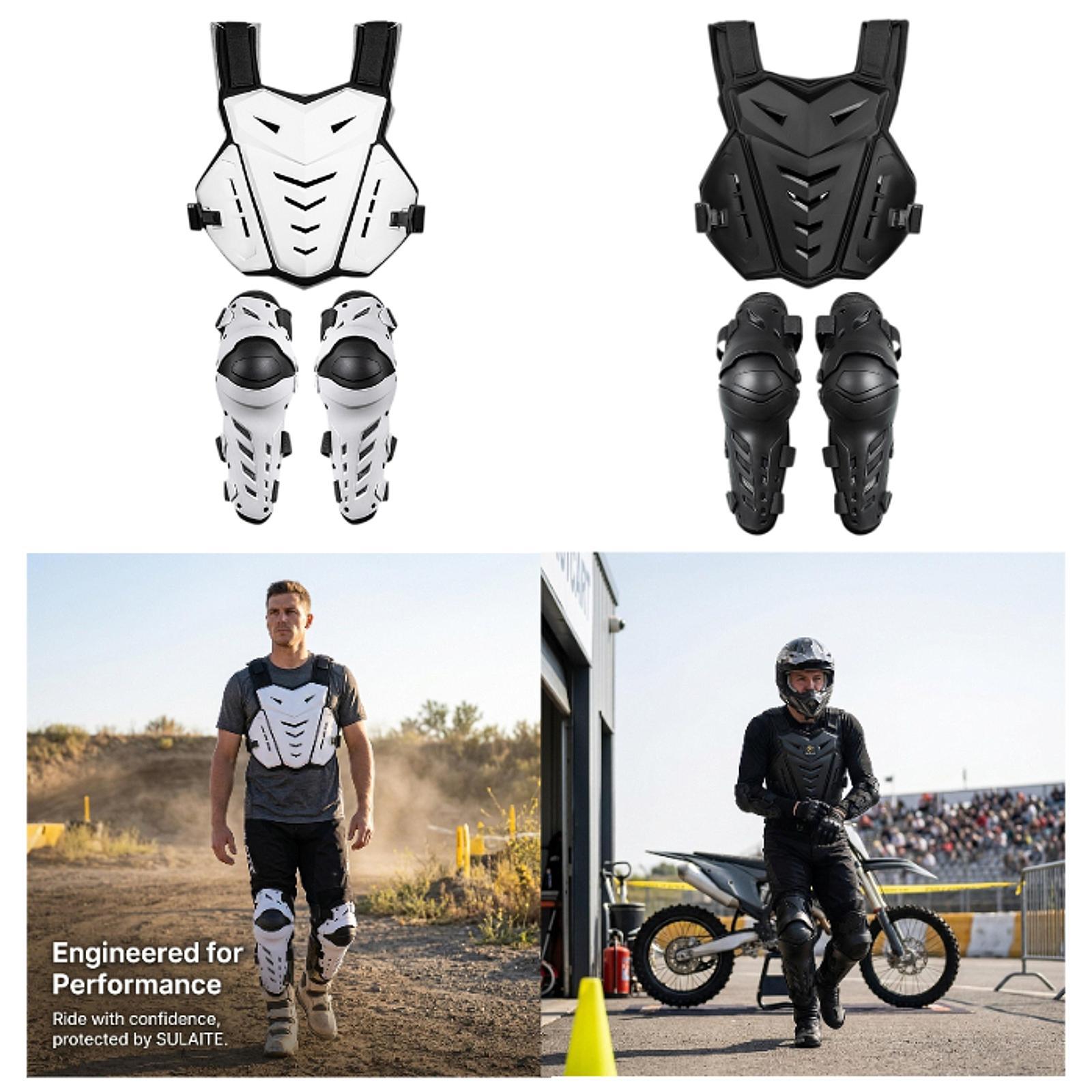 Motorcycle Gear For Woman - เสื้อแจ็คเก็ตป้องกันการกระแทกสำหรับขี่มอเตอร์ไซค์ พร้อมแผ่นรองเข่าและอุปกรณ์ป้องกันหน้าอกตามหลักสรีรศาสตร์ สำหรับผู้ชายและผู้หญิง ระบายอากาศได้ดี