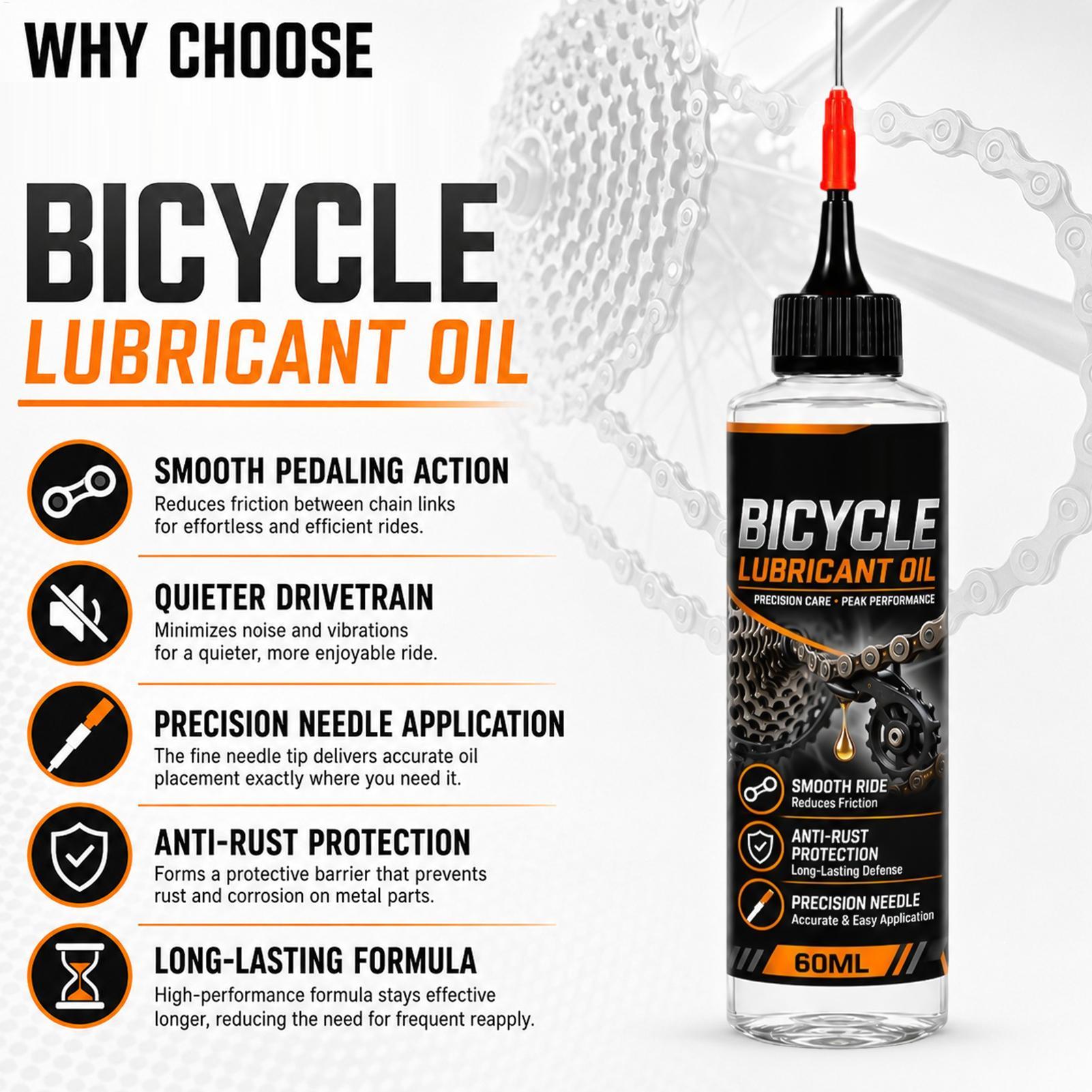 น้ำมันหล่อลื่นโซ่จักรยาน 60 มล - Motorcycle Gear Oil For Chain บทวิจารณ์และราคา